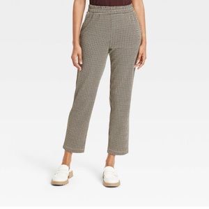 A new day high rise tapered ankle knit pants brown size XL